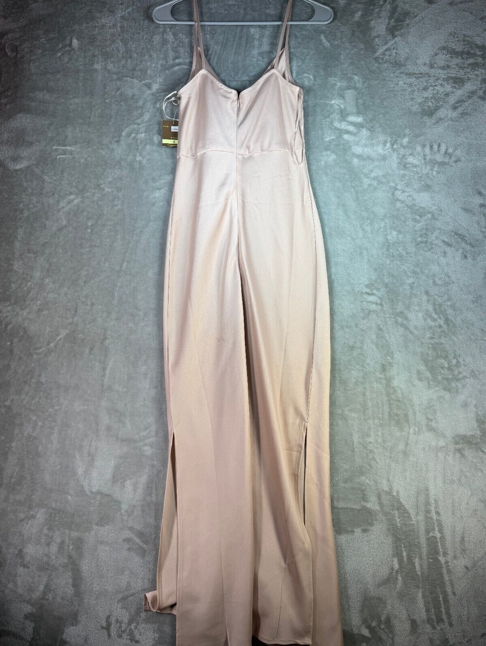 NWT Taylor Women's Satin Slip Dress Size 4 Blush Pink - Picture 4 of 4